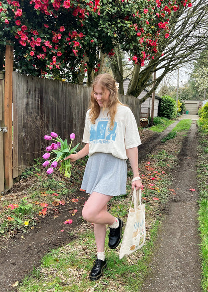 i've got my girls tee in ivory / blue