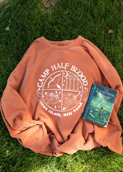 camp half-blood crewneck