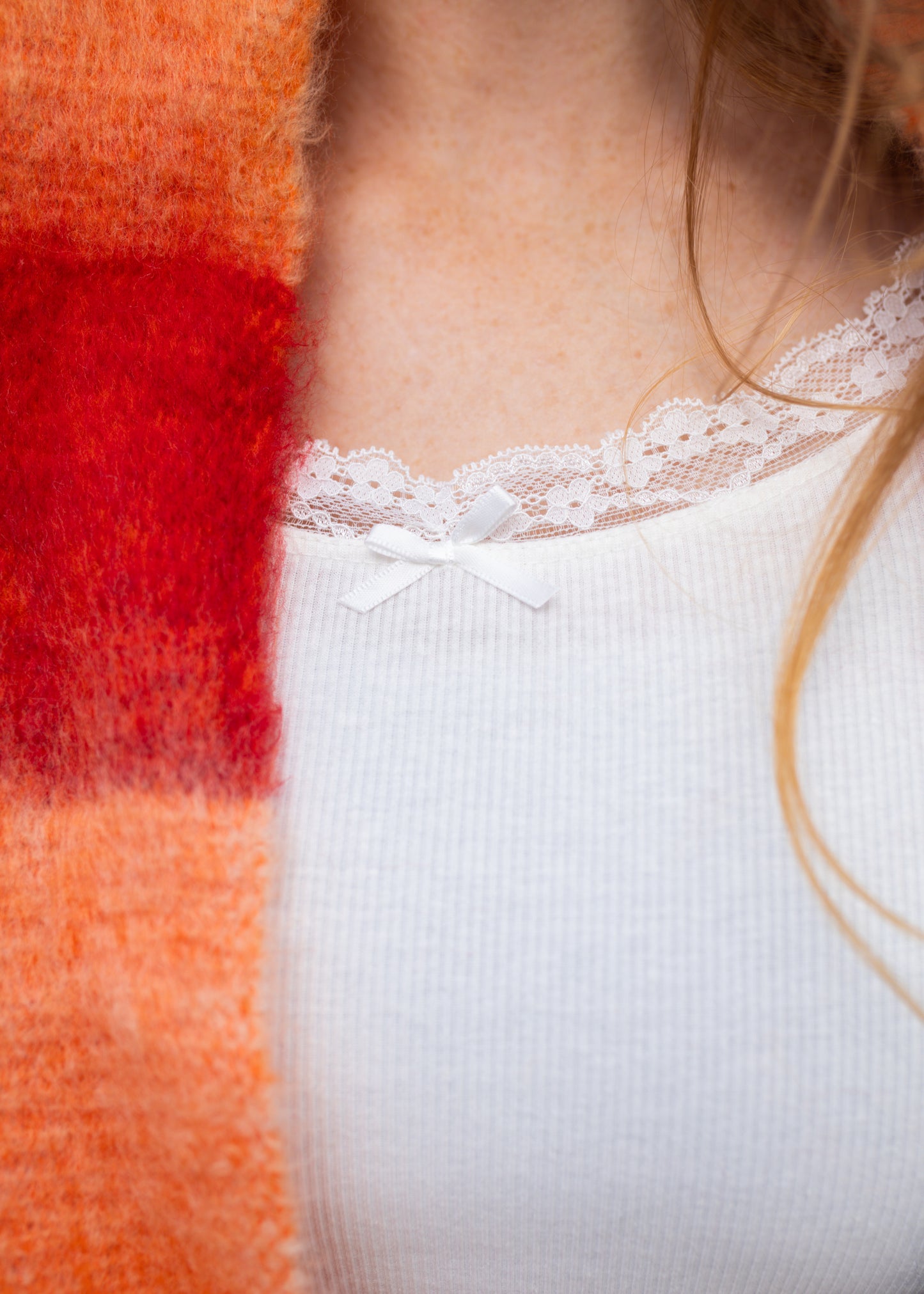 only angel pointelle top in ivory