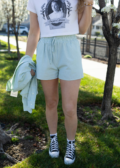 daddy i love him striped set in sage