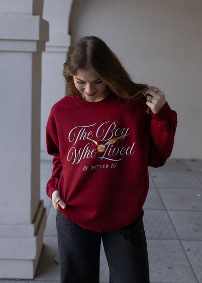 the boy who lived crewneck