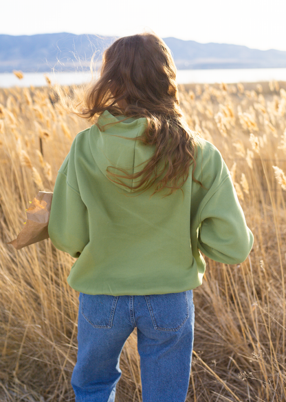 reader hoodie in matcha